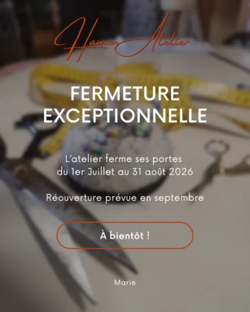Fermeture exceptionnelle du 1er juillet au 31 août